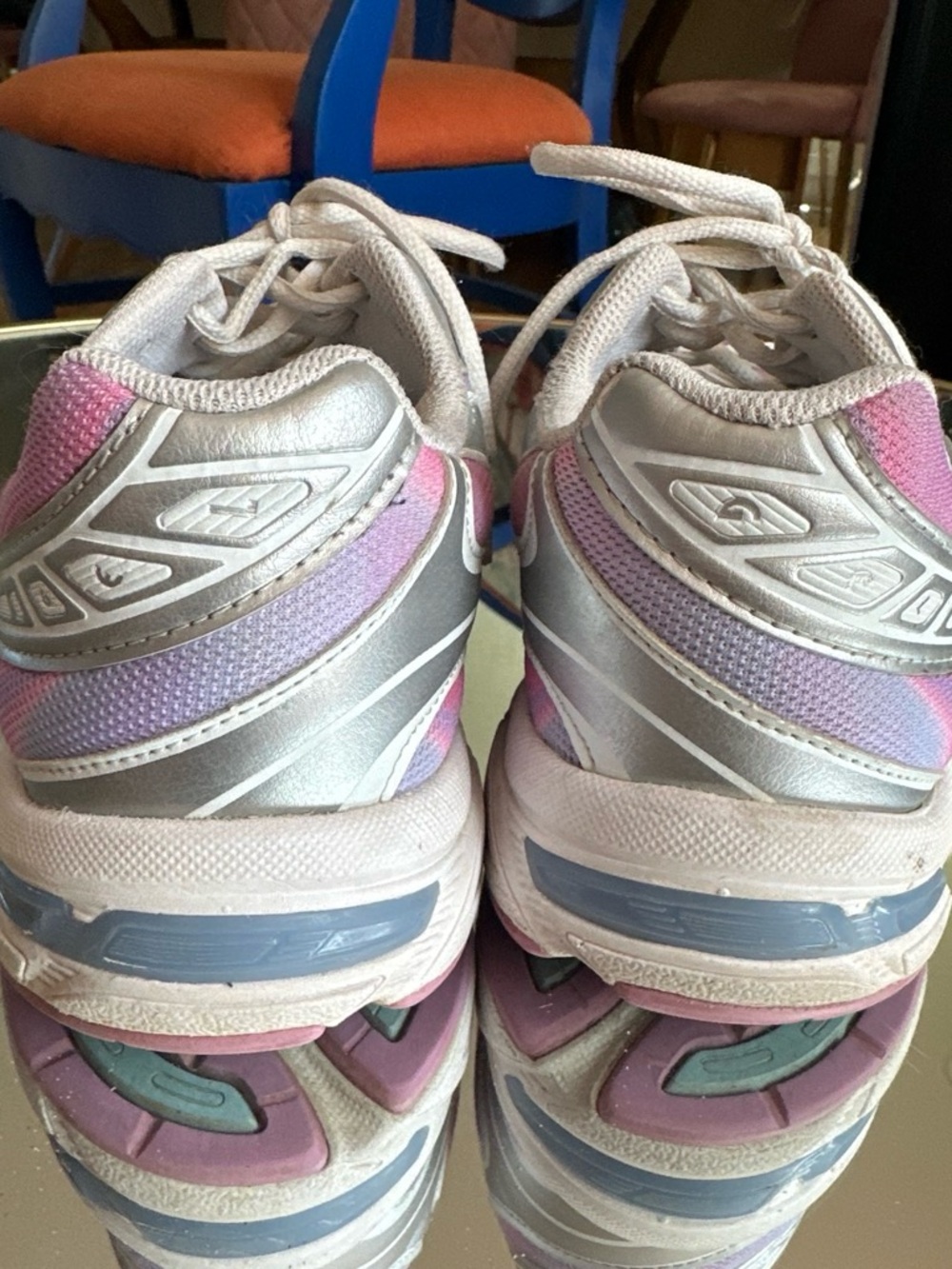 ASICS Women’s Athletic Sneakers - Pink & Silver - Picture 2 of 6
